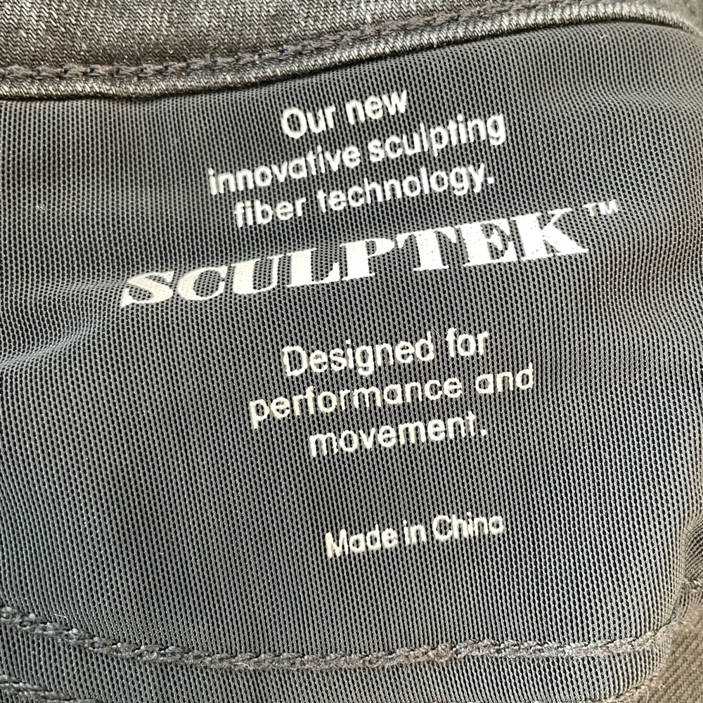 Athelta Sculptek Zip Ankle Stretch Skinny Jeans - Size 4 - carbon wash - Picture 12 of 13